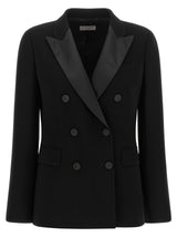 Alberto Biani Black Triacetate Blazer