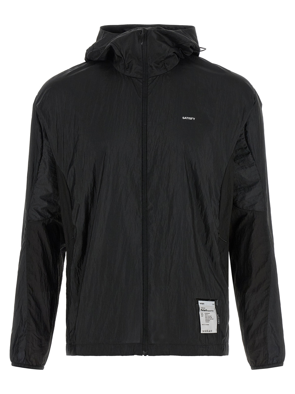 SATISFY Black Polyamide Shell Jacket