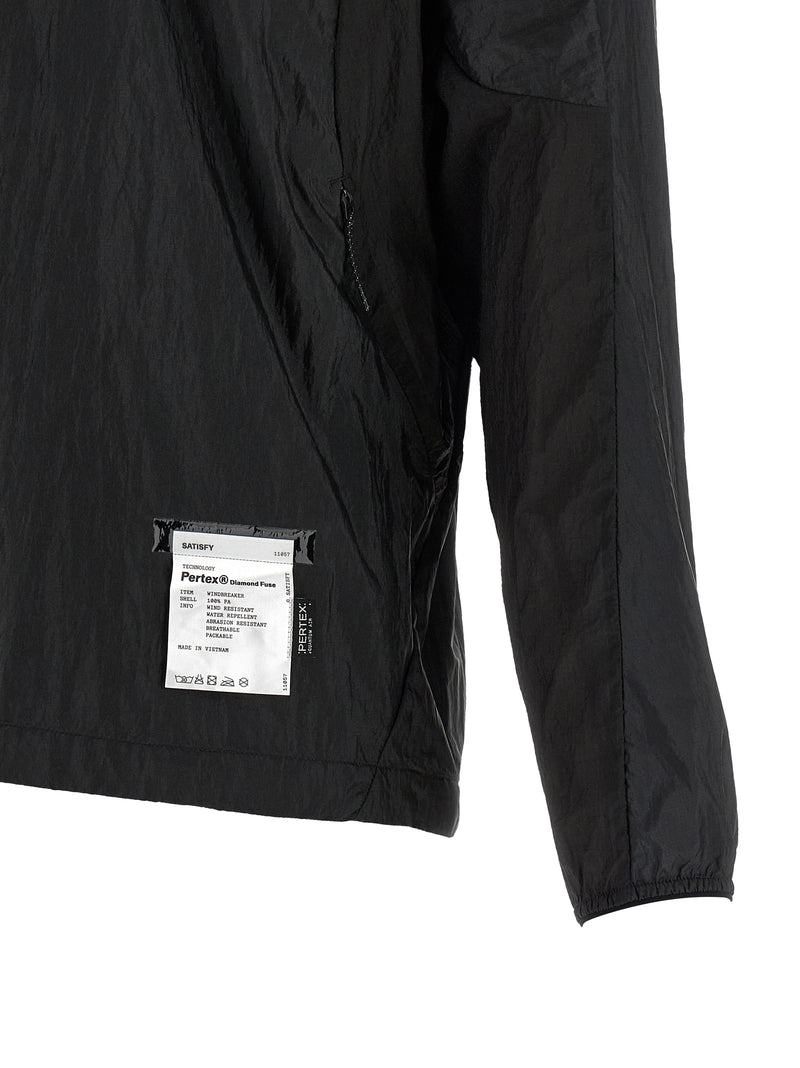 SATISFY Black Polyamide Shell Jacket - Lightweight Windbreaker