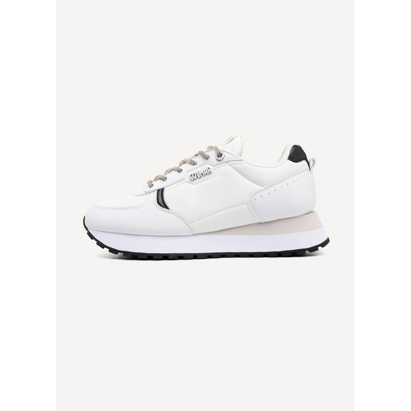 Colmar Black and White Polyethylene Athletic Sneakers