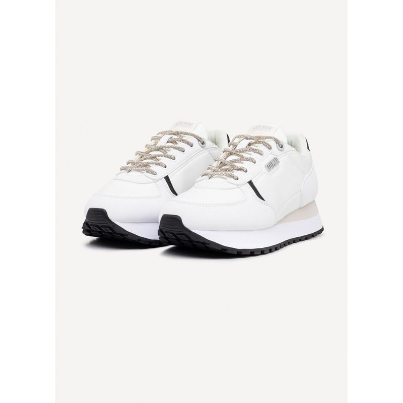 Colmar Black and White Polyethylene Athletic Sneakers