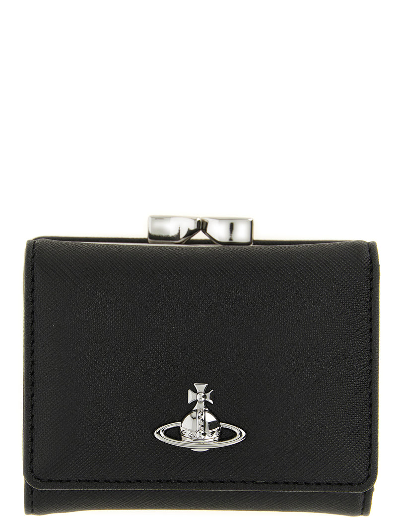 Vivienne Westwood Small Frame Black Polyethylene Cardholder