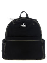 Vivienne Westwood Black Cotton Backpack