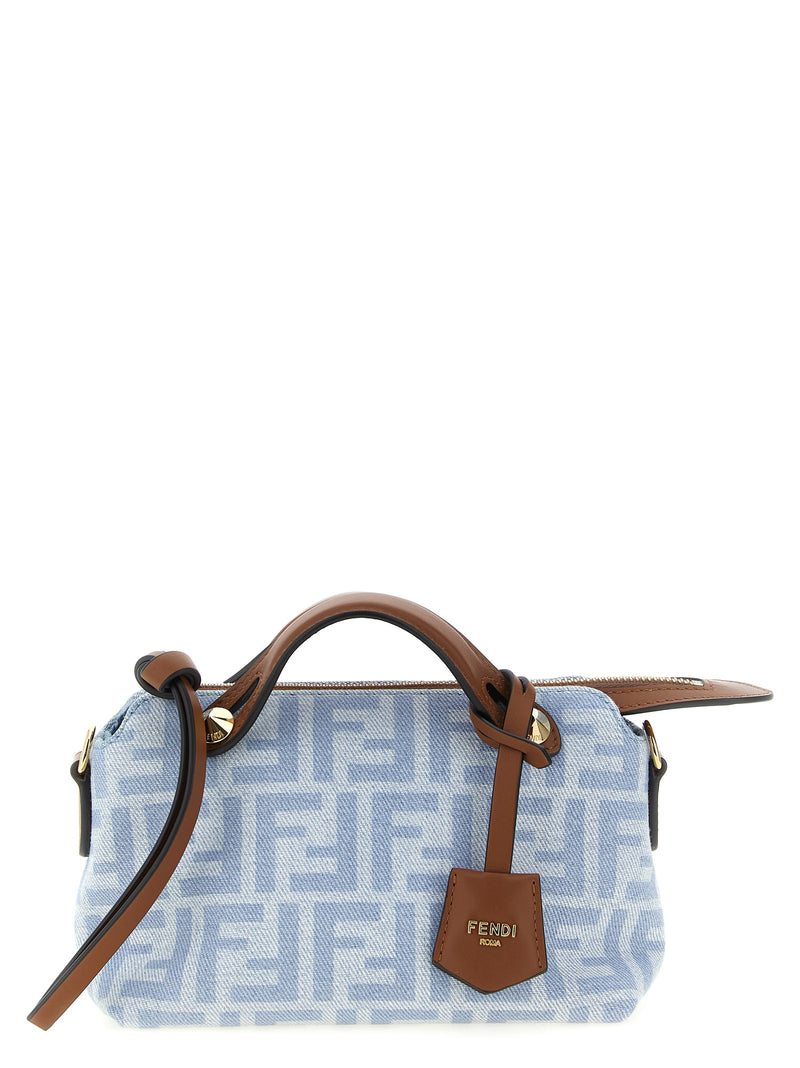 Fendi By The Way Soft Mini Handbag in Light Blue Cotton