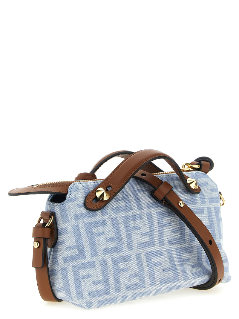 Fendi By The Way Soft Mini Handbag in Light Blue Cotton