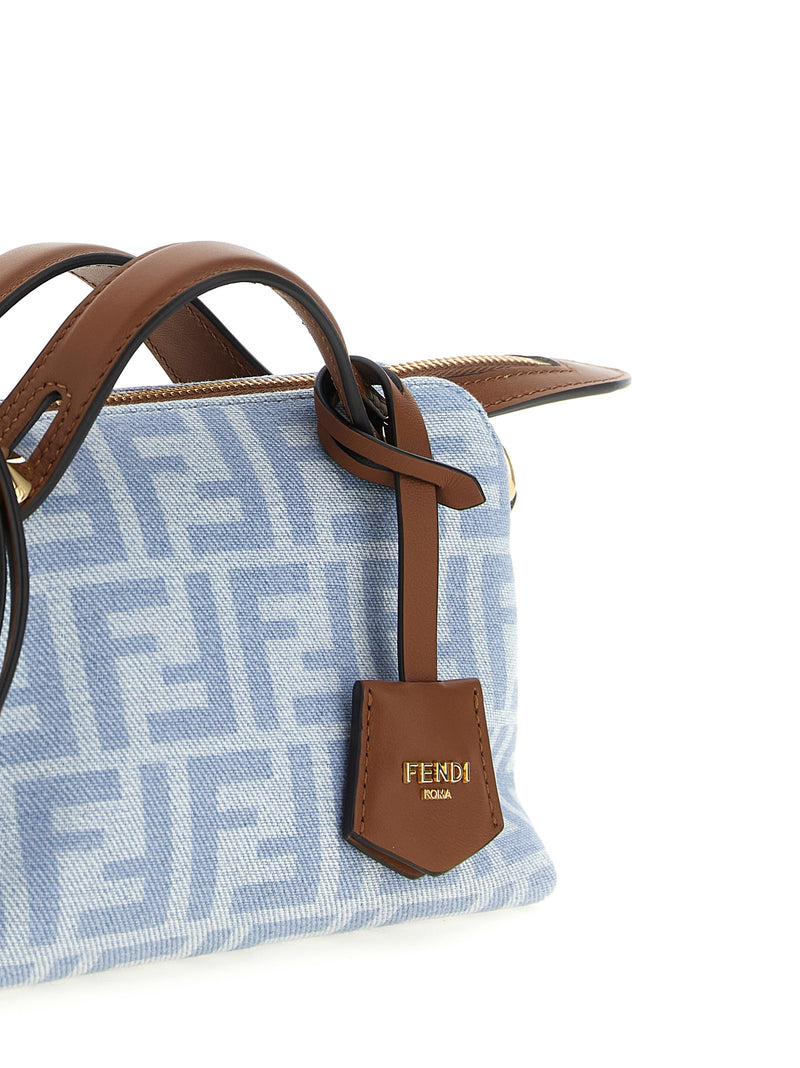 Fendi By The Way Soft Mini Handbag in Light Blue Cotton