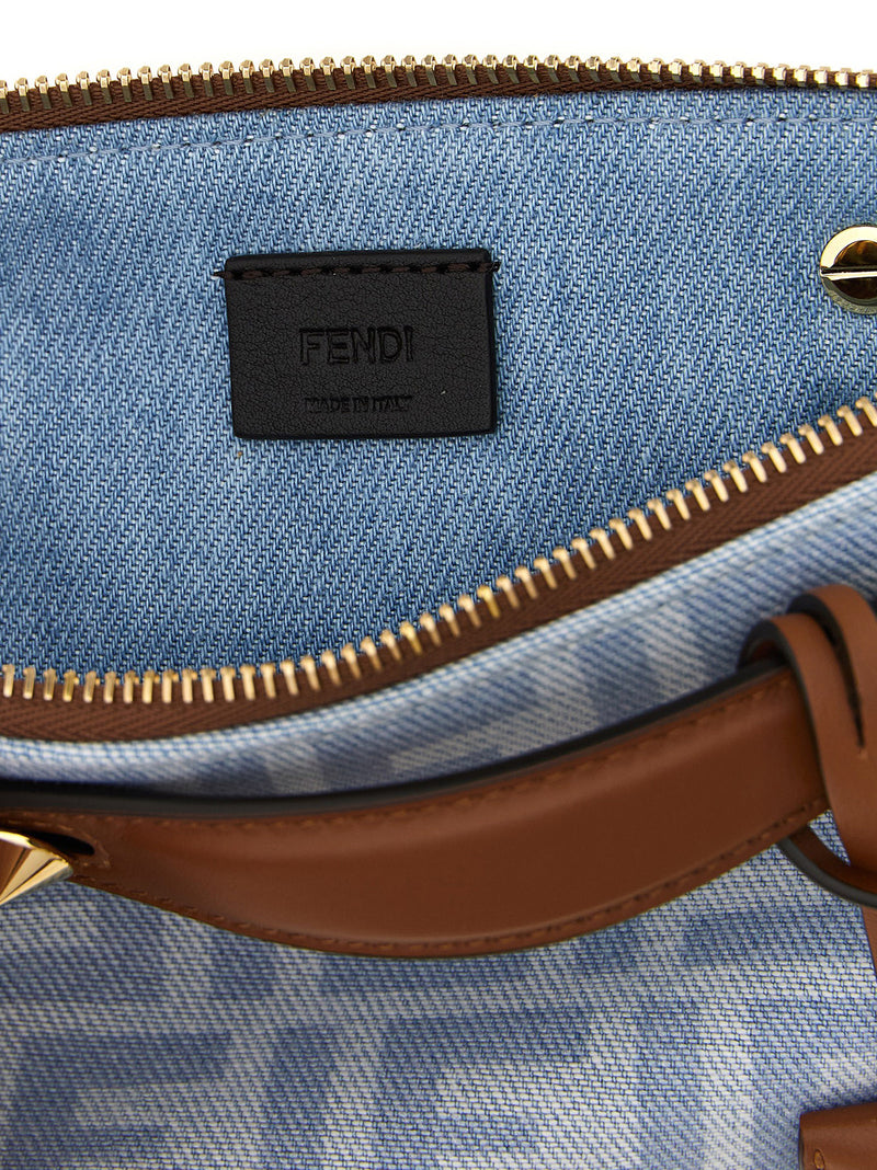 Fendi By The Way Soft Mini Handbag in Light Blue Cotton