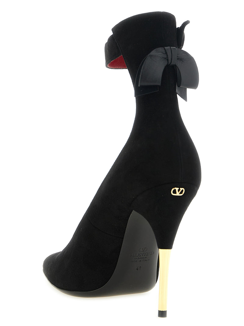 Valentino Garavani Black Goatskin ‘Fatale’ High Heel Pumps