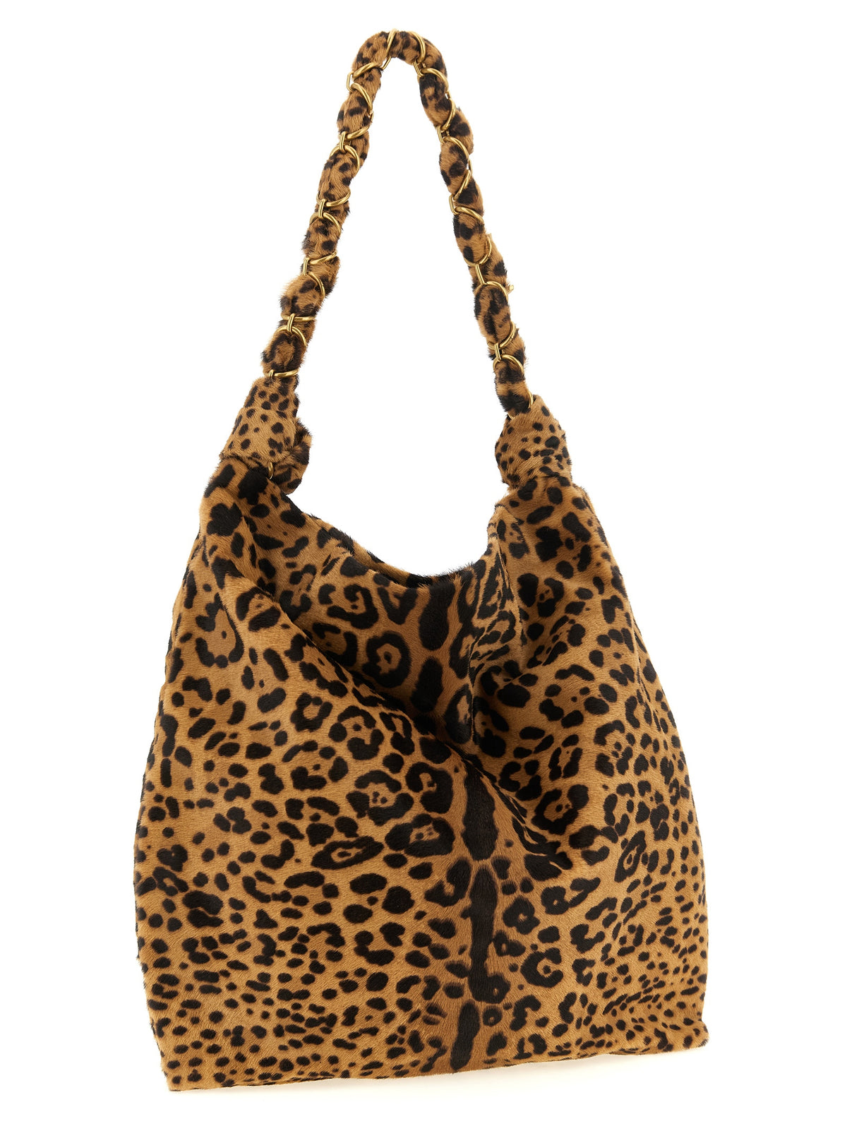 Saint Laurent Brown Calfskin Shoulder Bag