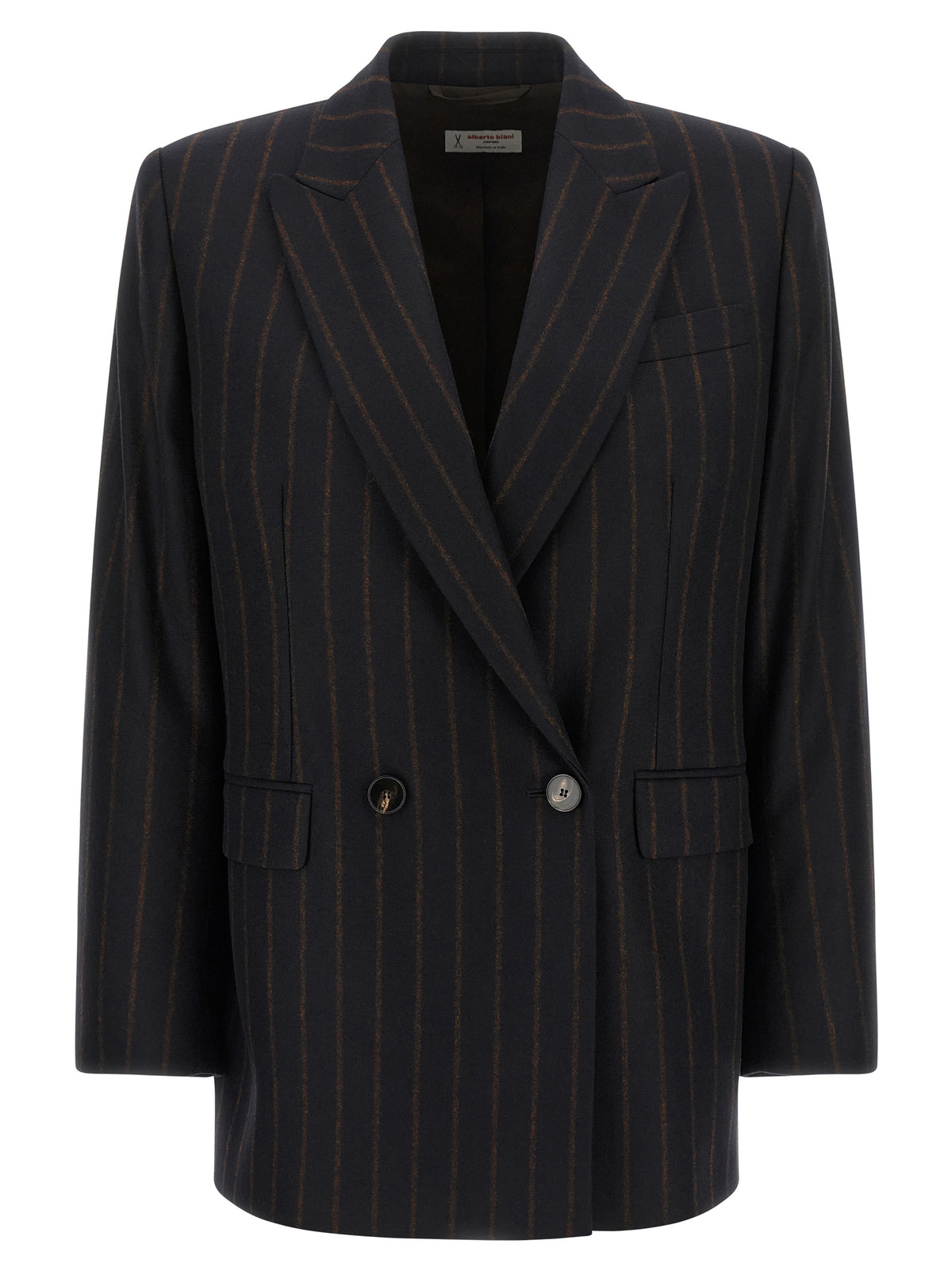Alberto Biani Blue Wool Blazer