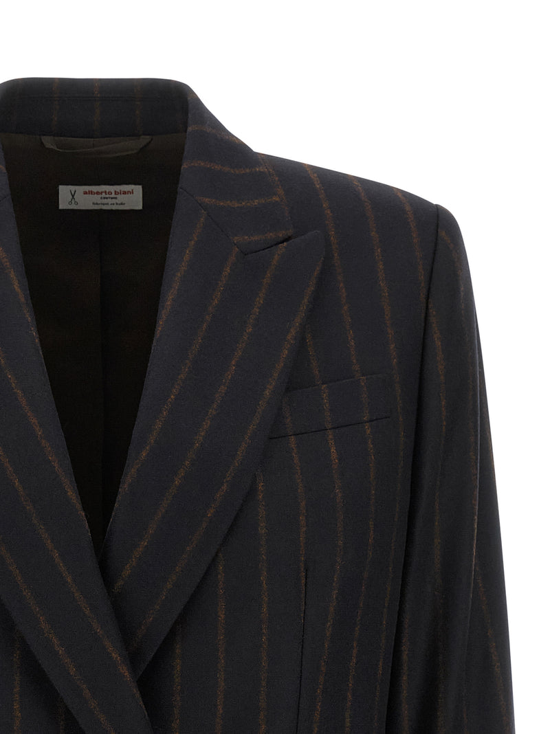 Alberto Biani Blue Wool Blazer - Elegant Tailoring for Women