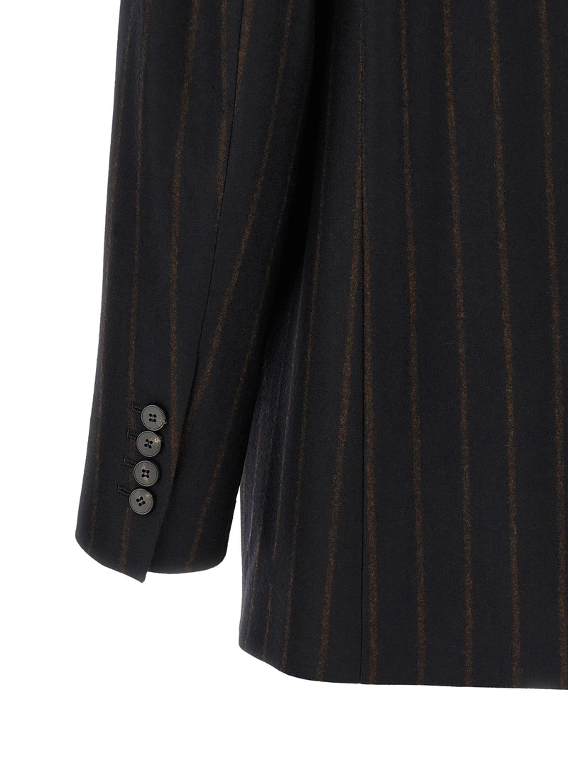 Alberto Biani Blue Wool Blazer - Elegant Tailoring for Women