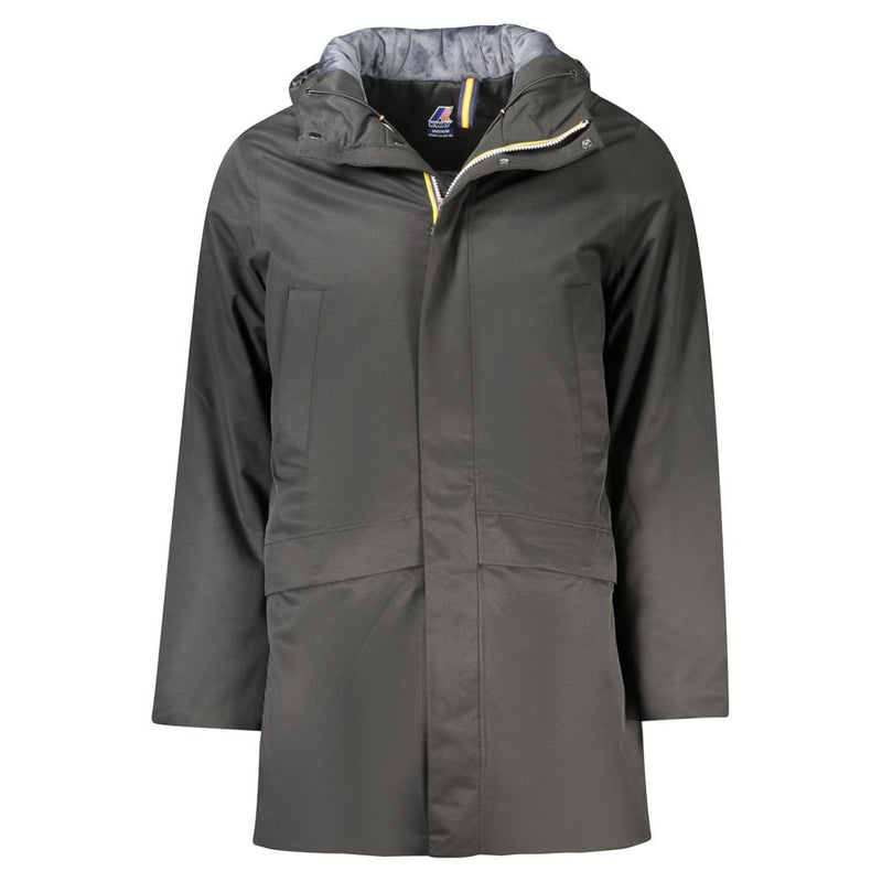 K-WAY Nero Poliestere Men's Jacket - Élégance Urbaine