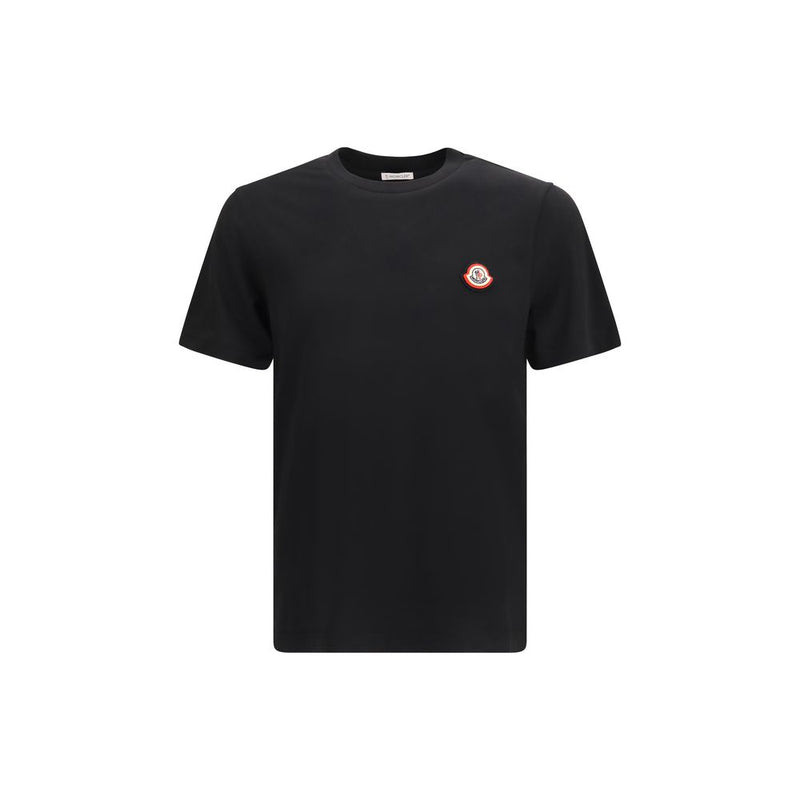 Moncler Black Cotton T-Shirt - Iconic Logo Design