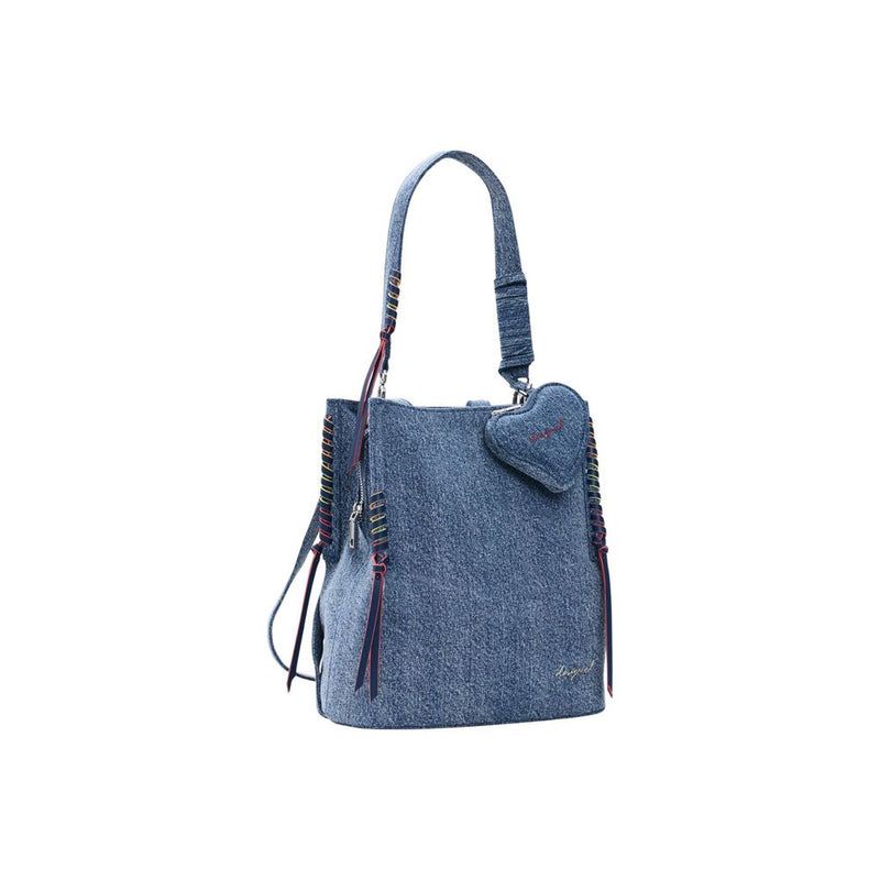 Desigual Blue Cotton Backpack - BACK_TORIO SUMY 26SAKD08