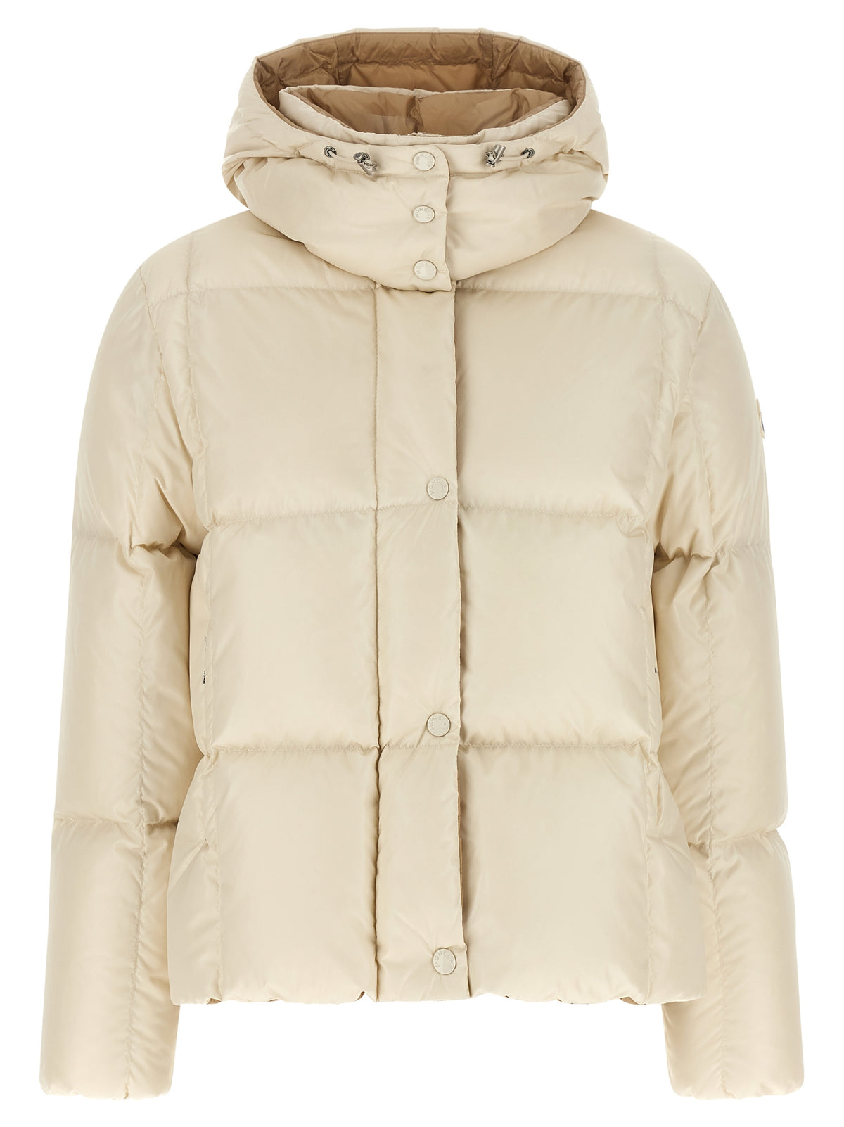 Moncler White Polyamide Full-Length Jacket