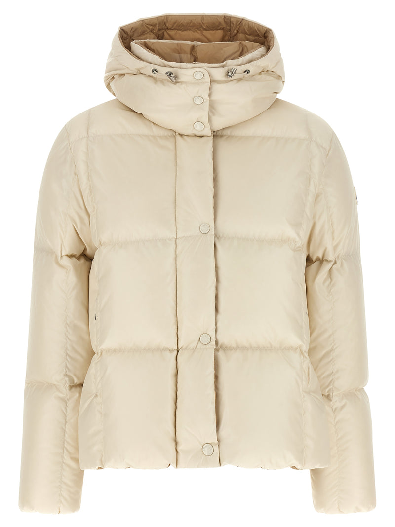 Moncler Castelnew White Polyamide Full-Length Jacket