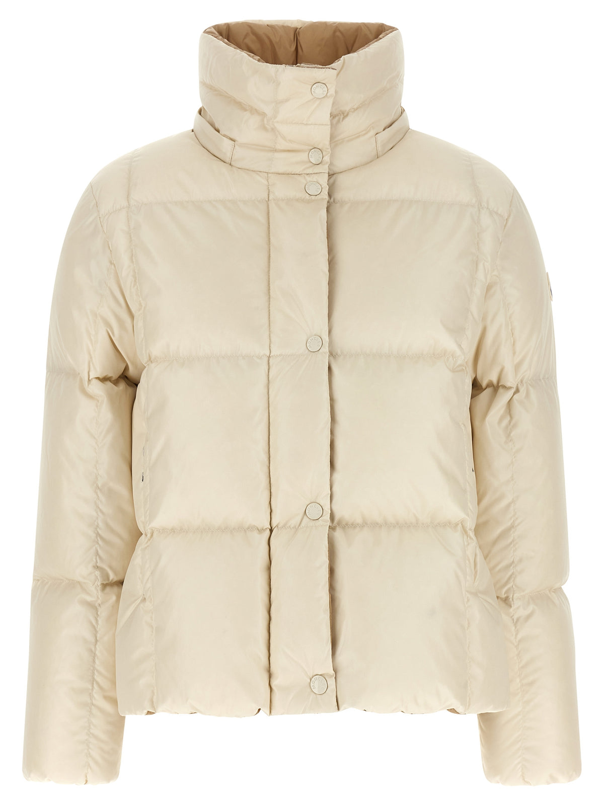 Moncler White Polyamide Full-Length Jacket
