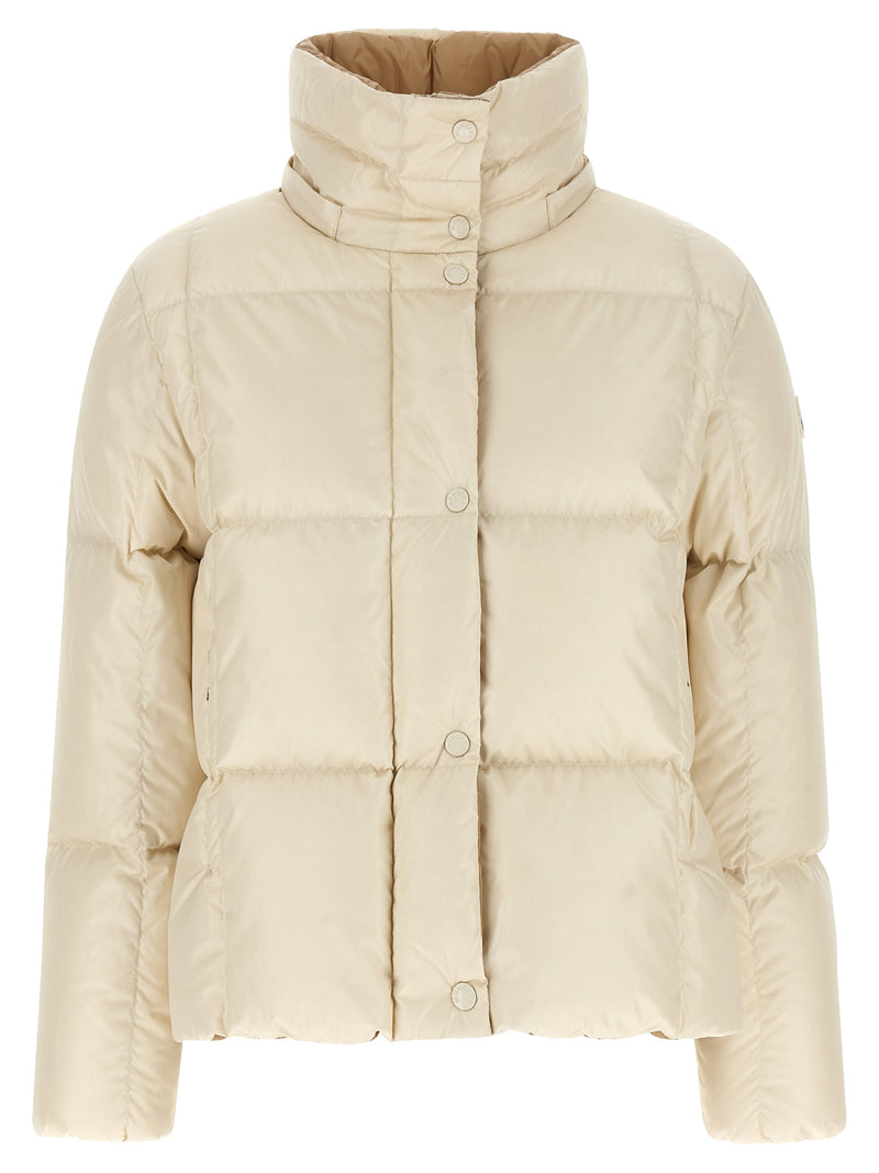 Moncler Castelnew White Polyamide Full-Length Jacket