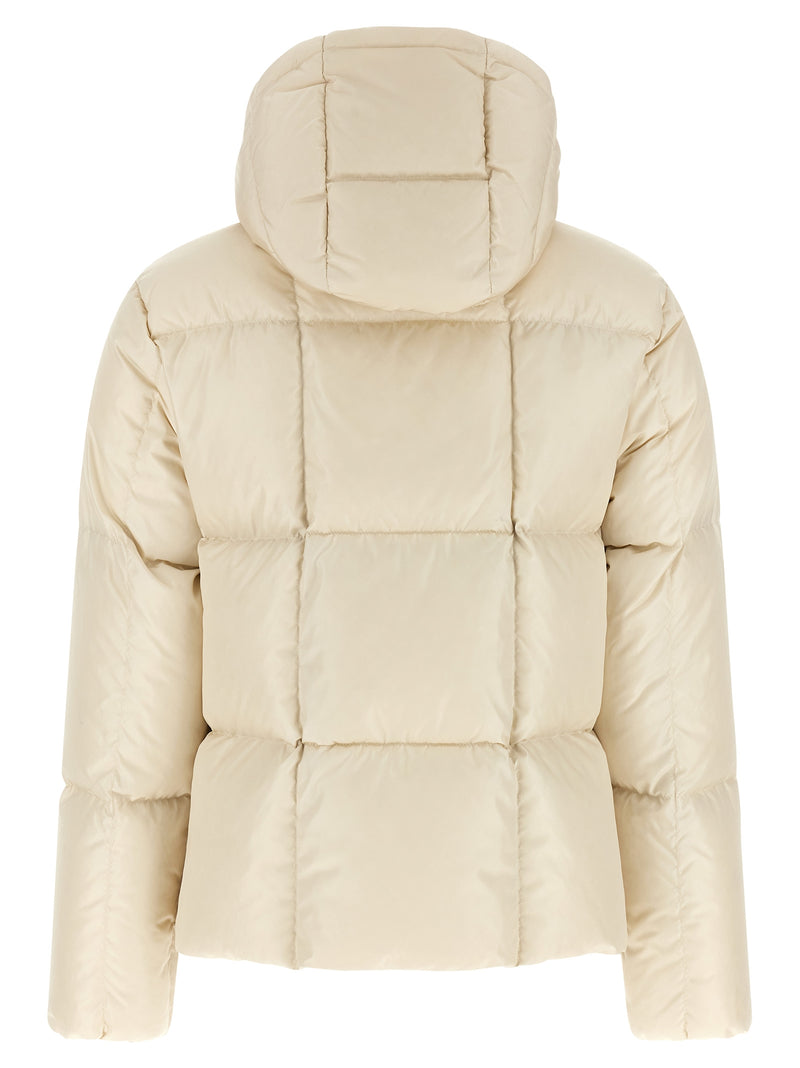 Moncler Castelnew White Polyamide Full-Length Jacket