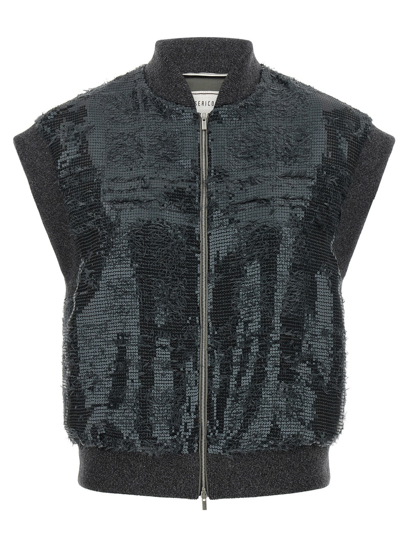 Veste sans manches Peserico en polyester gris
