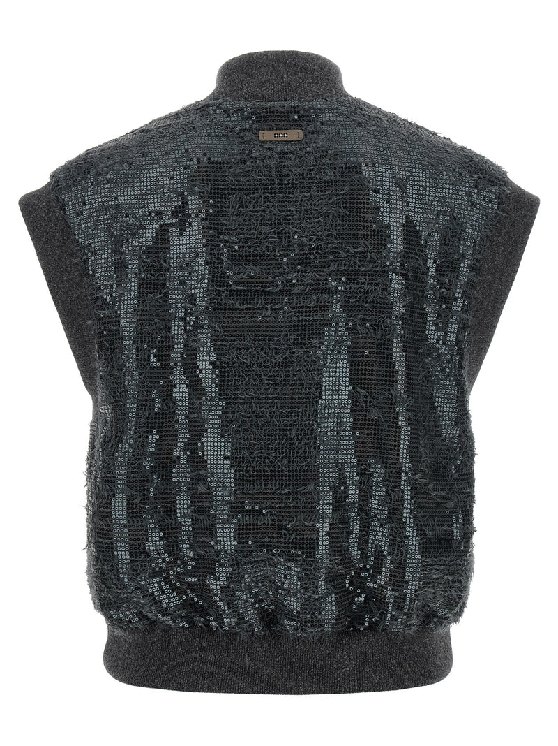 Veste sans manches Peserico en polyester gris