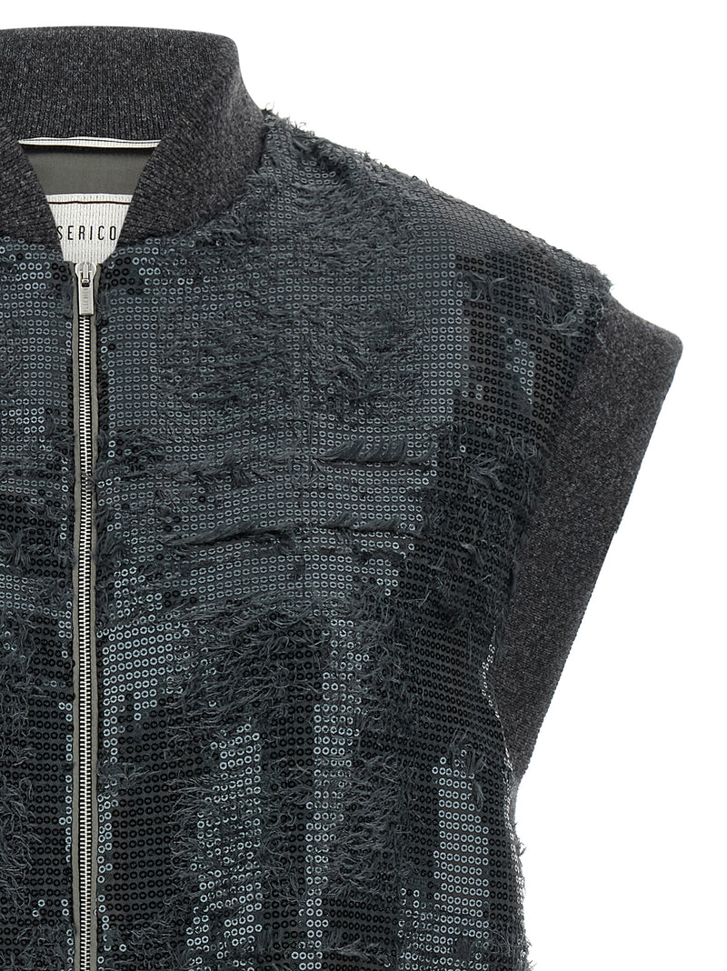 Veste sans manches Peserico en polyester gris