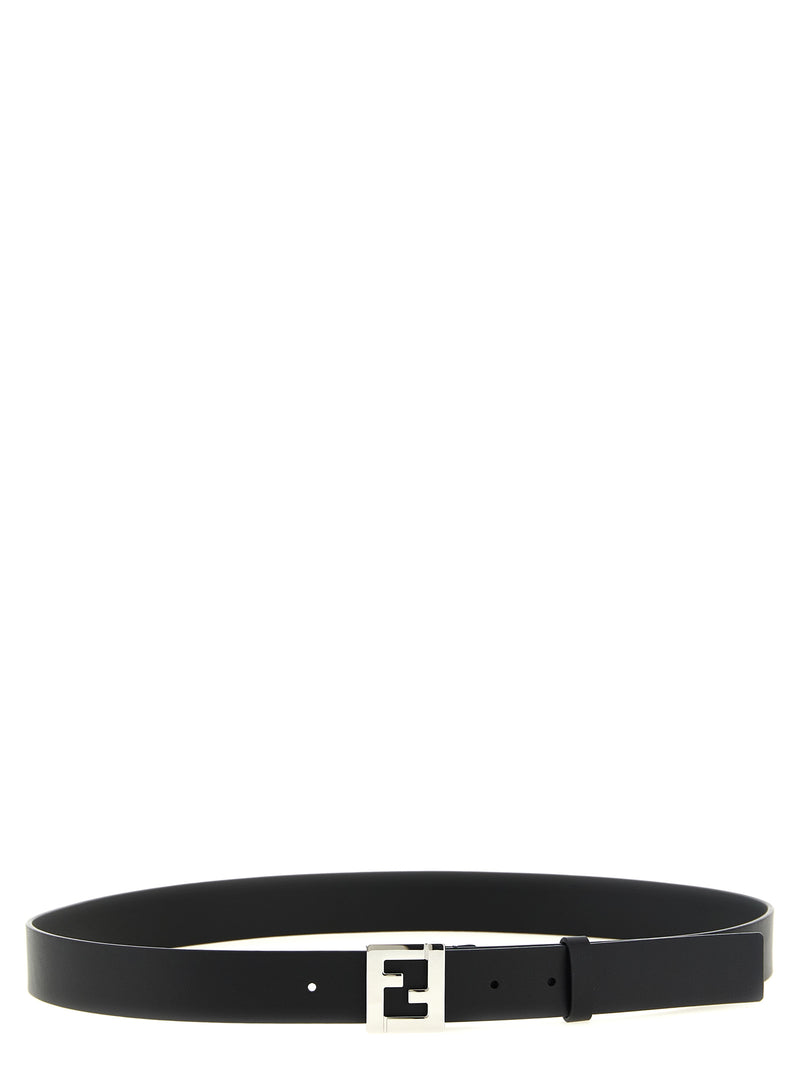 Fendi Black Calfskin Regular Belt - Iconic Italian Craftsmanship