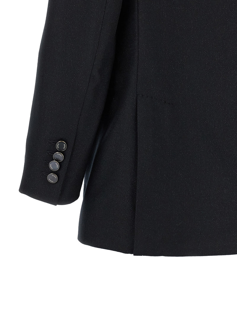 Peserico Black Virgin Wool Blazer for Women