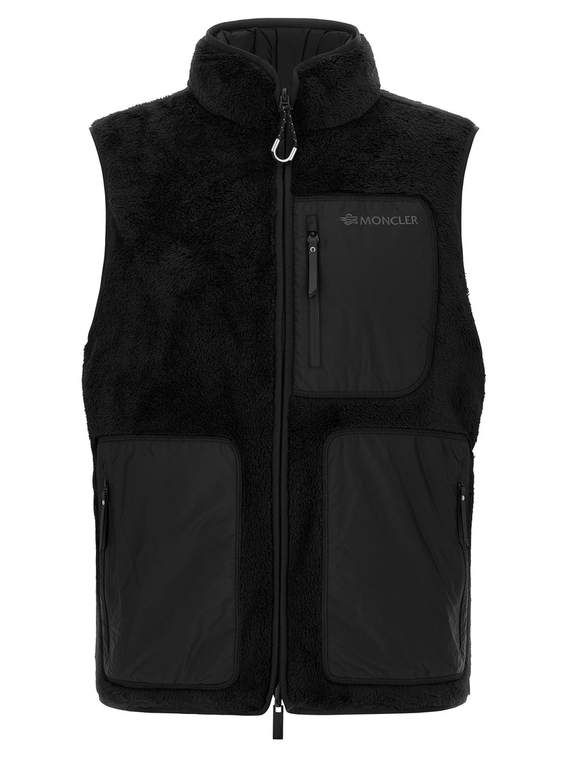 Moncler Reversible Black Polyester Sleeveless Vest