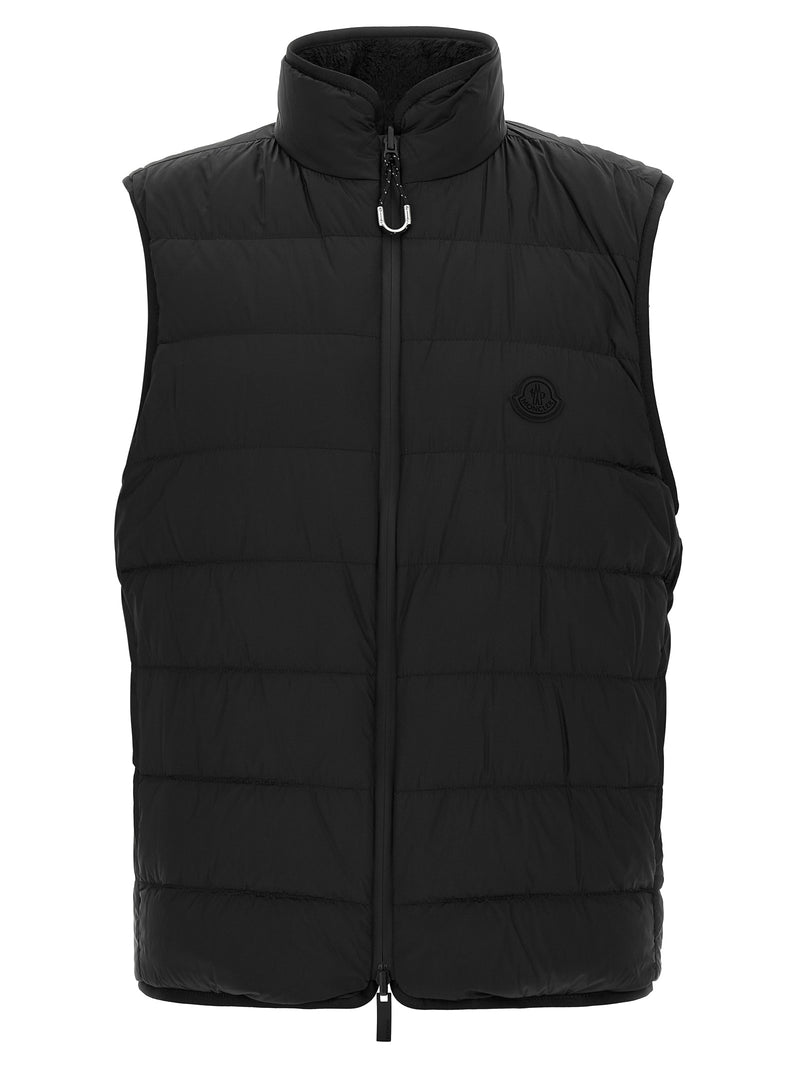 Moncler Reversible Black Polyester Sleeveless Vest
