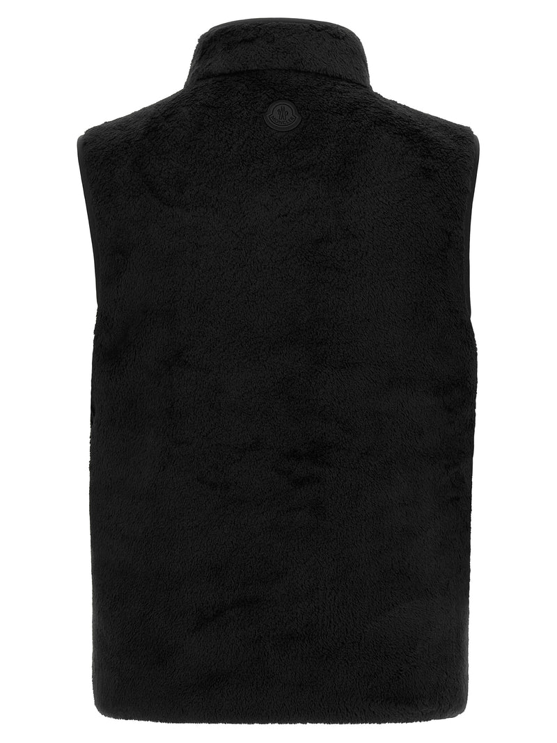 Moncler Reversible Black Polyester Sleeveless Vest
