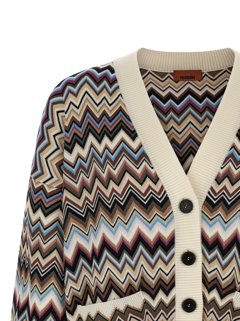 Missoni Multicolor Viscose Cardigan - Luxurious Oversized Style