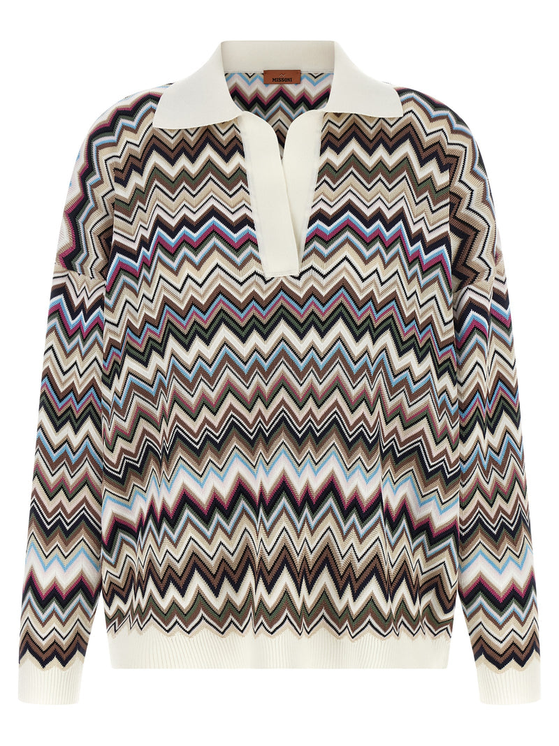 Missoni Multicolor Viscose Polo Shirt