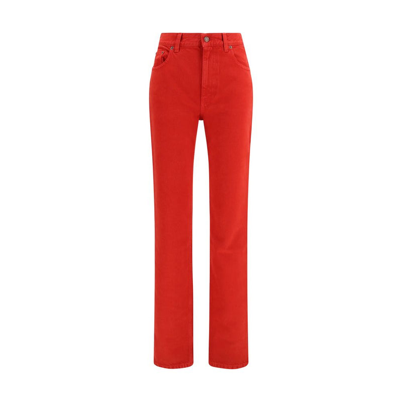 Chloé Red Cotton Casual Pants for Women