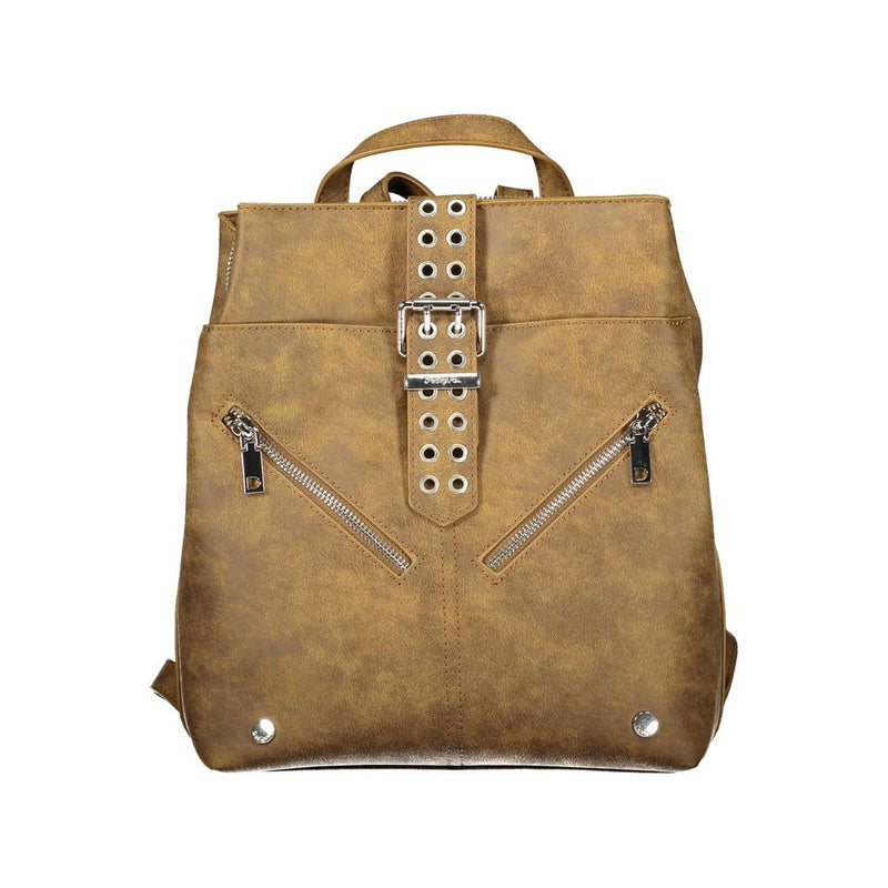 Desigual Valentine Sumy Mini Backpack - Brown Polyurethane