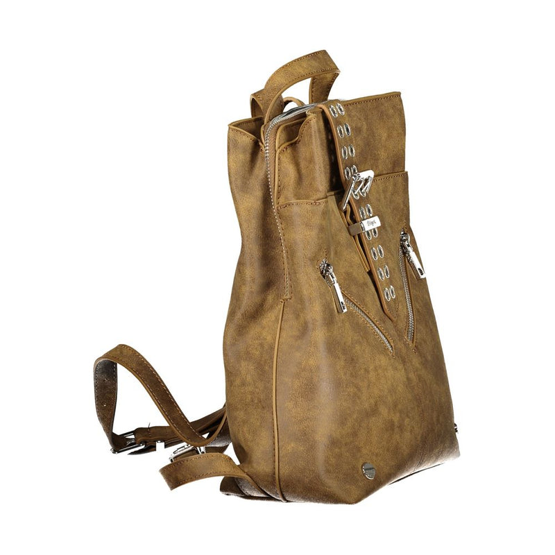 Desigual Valentine Sumy Mini Backpack - Brown Polyurethane