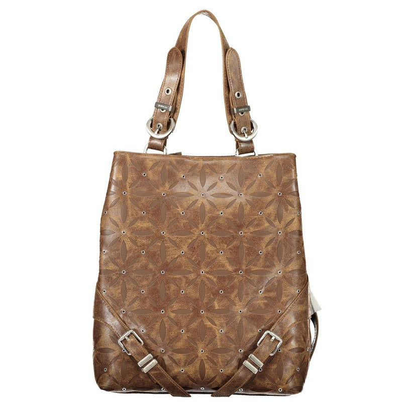 Desigual Coriolis Sumy Mini Backpack - Brown Polyurethane