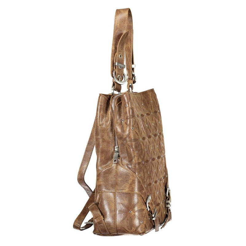 Desigual Coriolis Sumy Mini Backpack - Brown Polyurethane