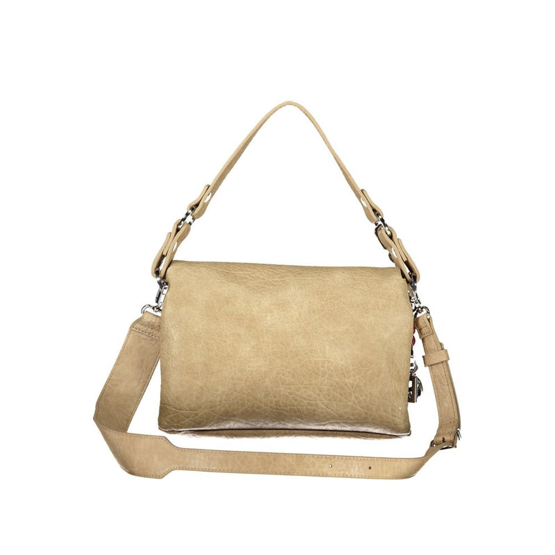 Desigual Half Logo Bag Venecia 4.0 - Sac Beige Polyuréthane Femme