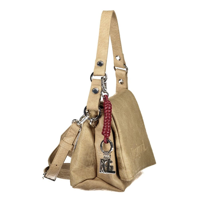 Desigual Half Logo Bag Venecia 4.0 - Sac Beige Polyuréthane Femme