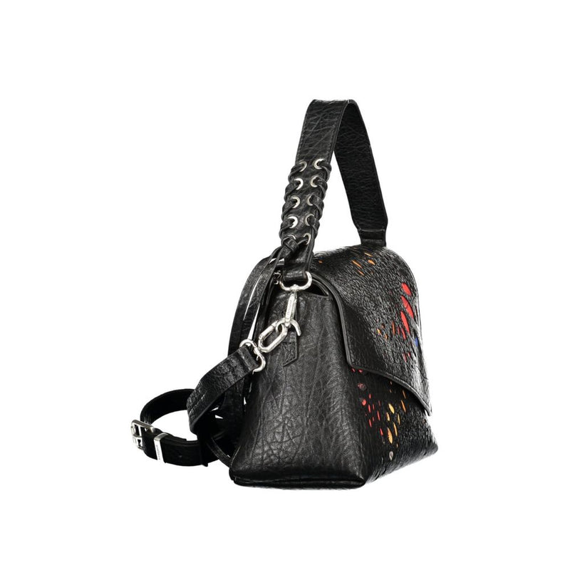 Desigual Notus Print Phuket Mini Bag - Black Polyurethane