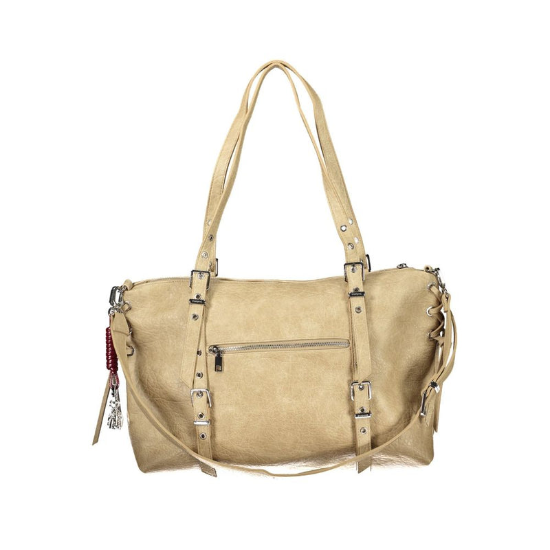 Desigual Lanuza Beige Polyurethane Women's Bag