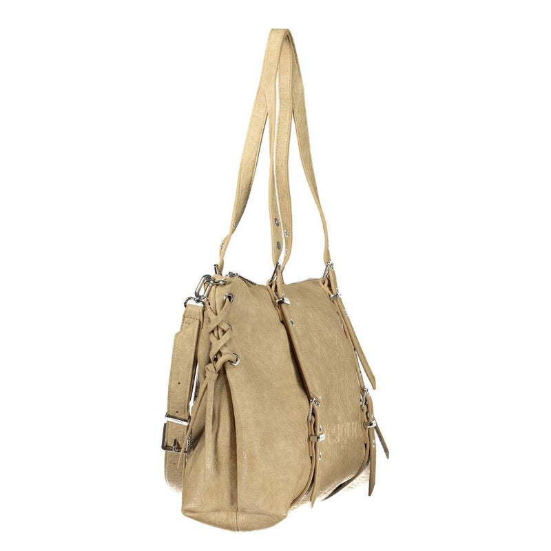 Desigual Lanuza Beige Polyurethane Women's Bag