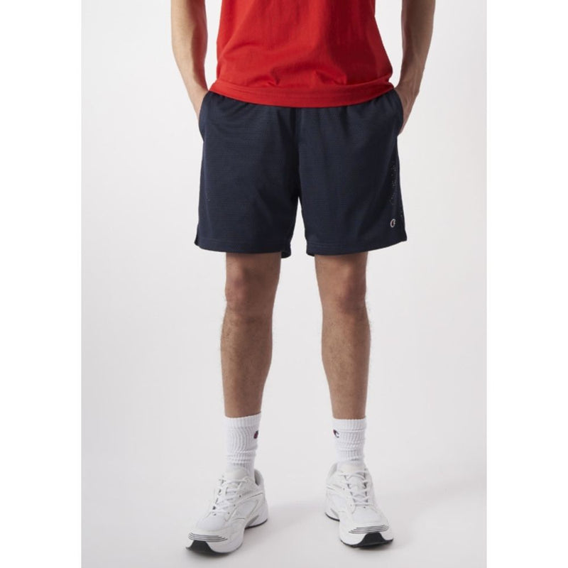 Champion Navy Blue Polyester Bermuda Shorts for Men