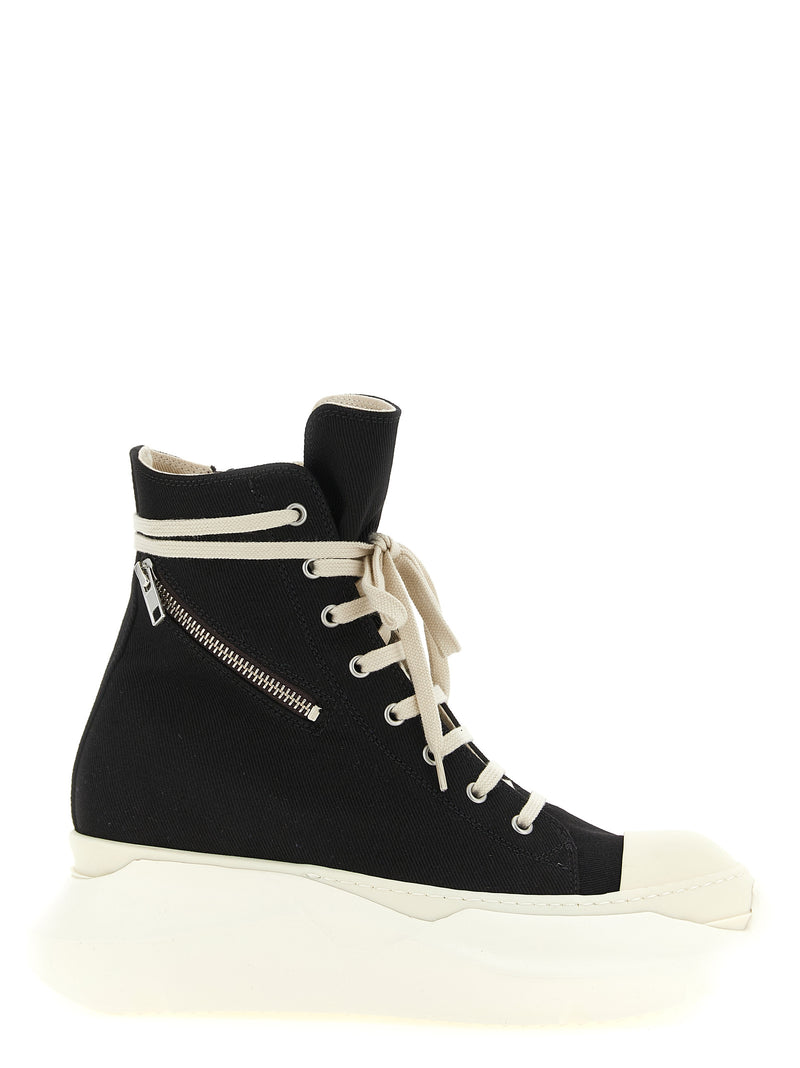 DRKSHDW Cargo Abstract High-Top Sneakers in Black