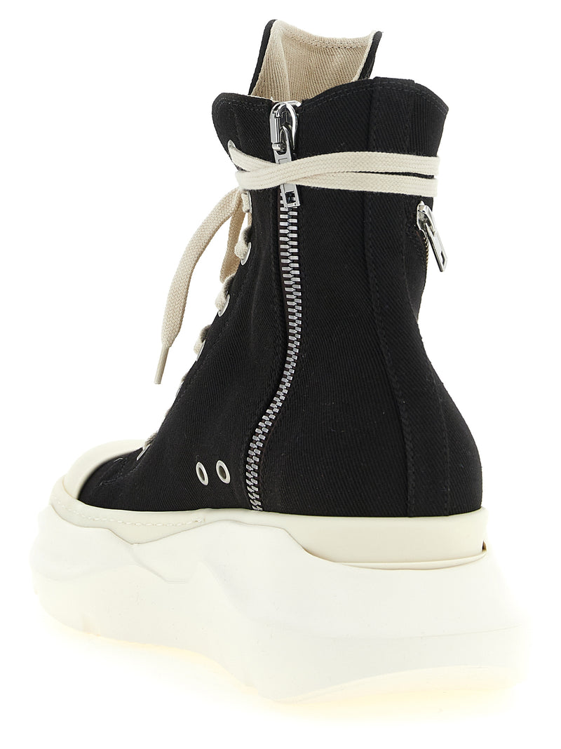 DRKSHDW Cargo Abstract High-Top Sneakers in Black