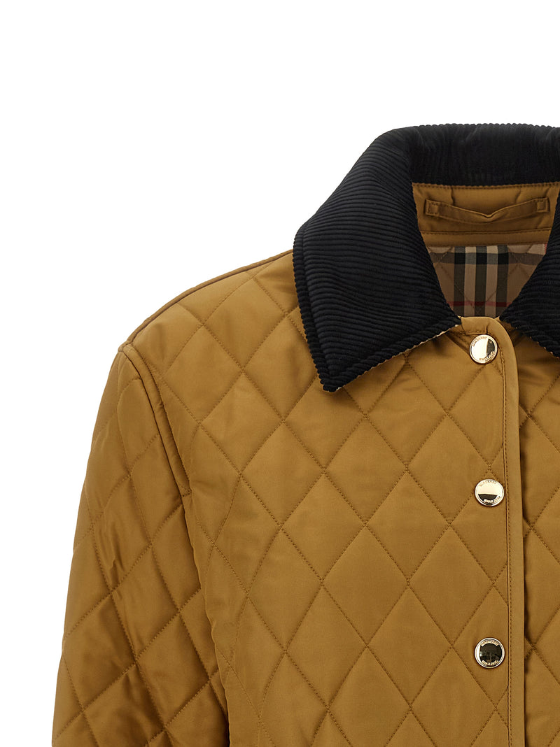Burberry Dranefeld Beige Quilted Shell Jacket for Women