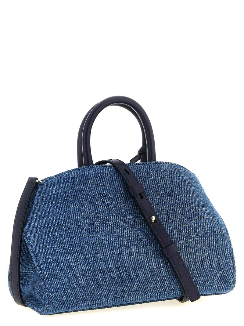 Ferragamo Hug (XS) Blue Fabric Handbag