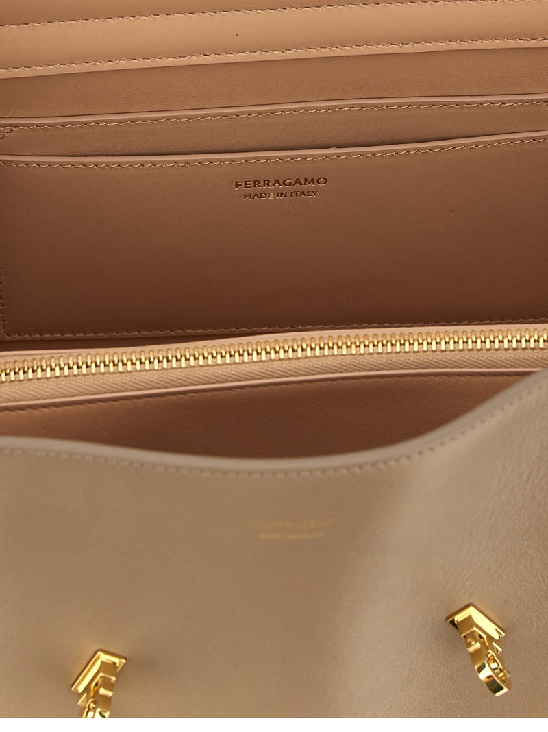 Ferragamo Hug Soft (M) Multicolor Calfskin Shoulder Bag